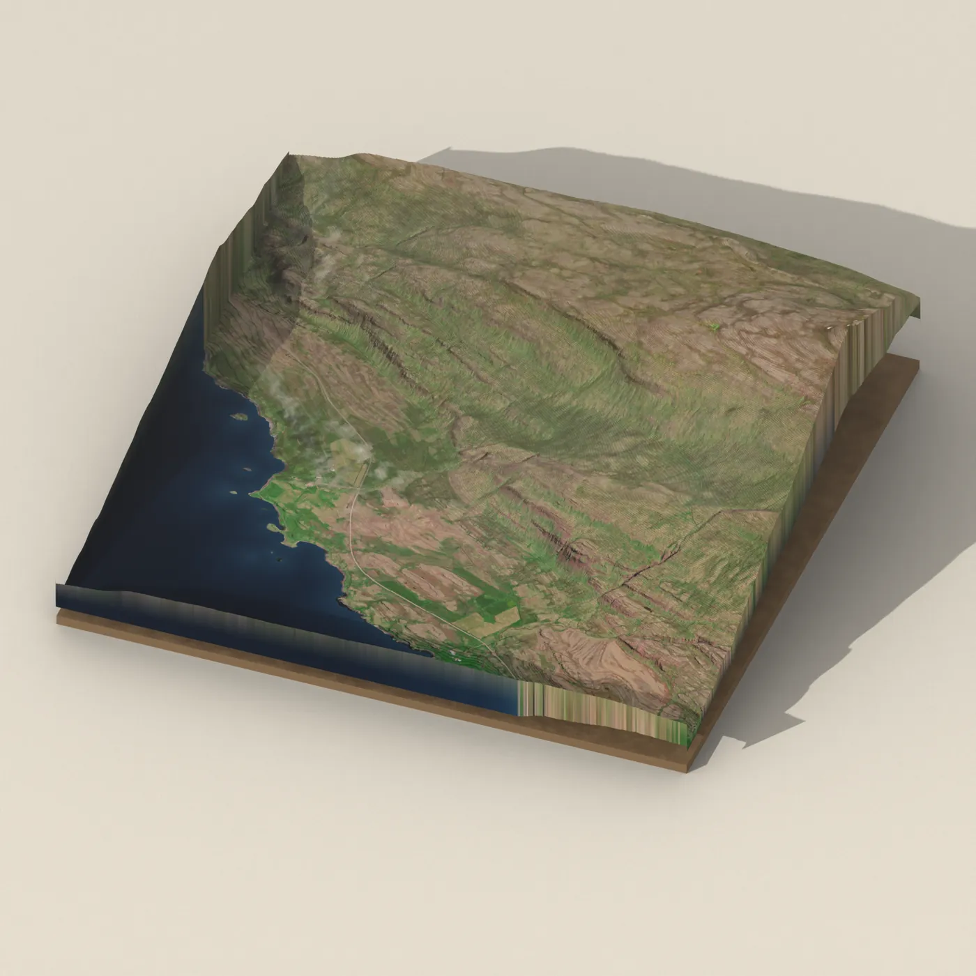 Seltungufoss 3D terrain render