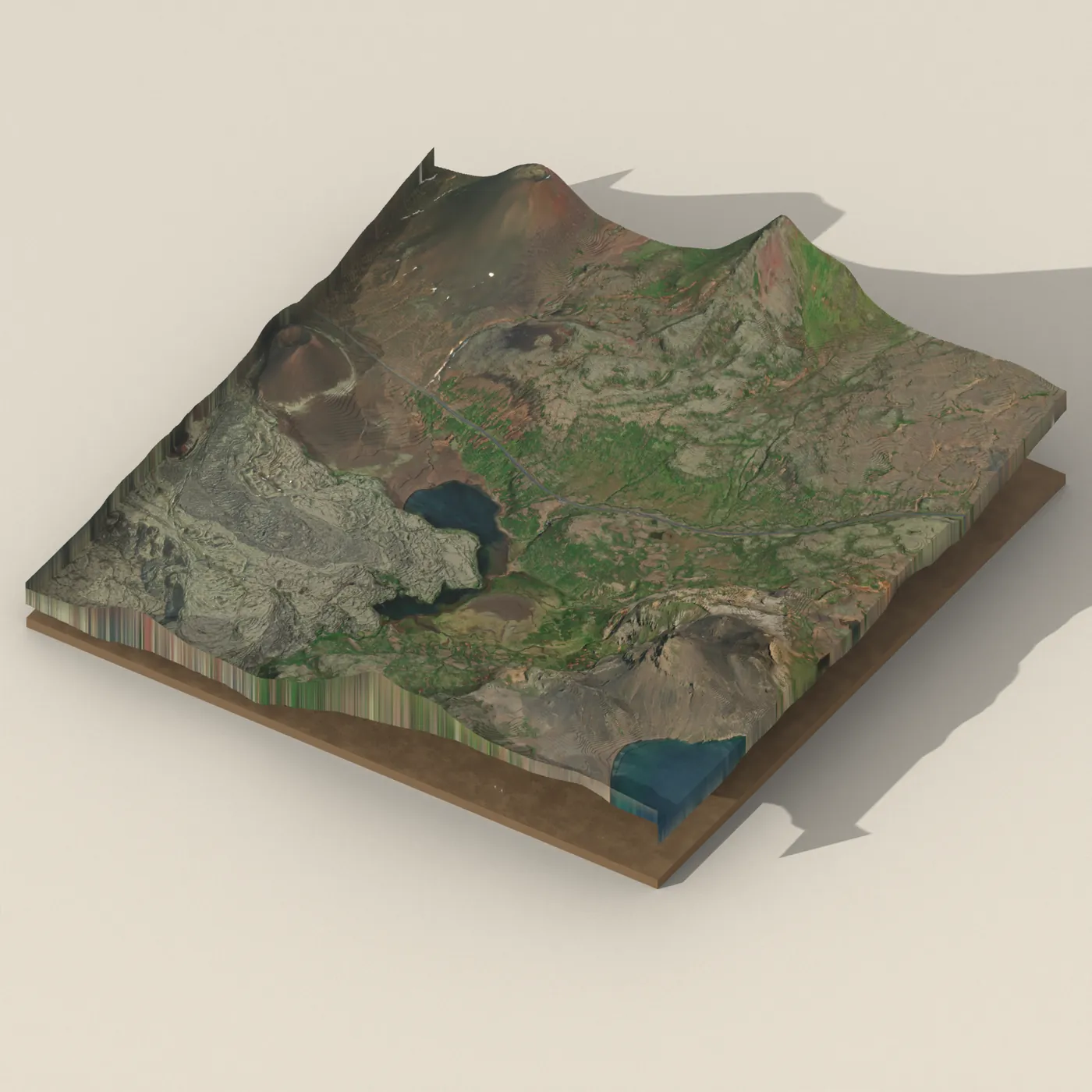 Selvalafoss 3D terrain render