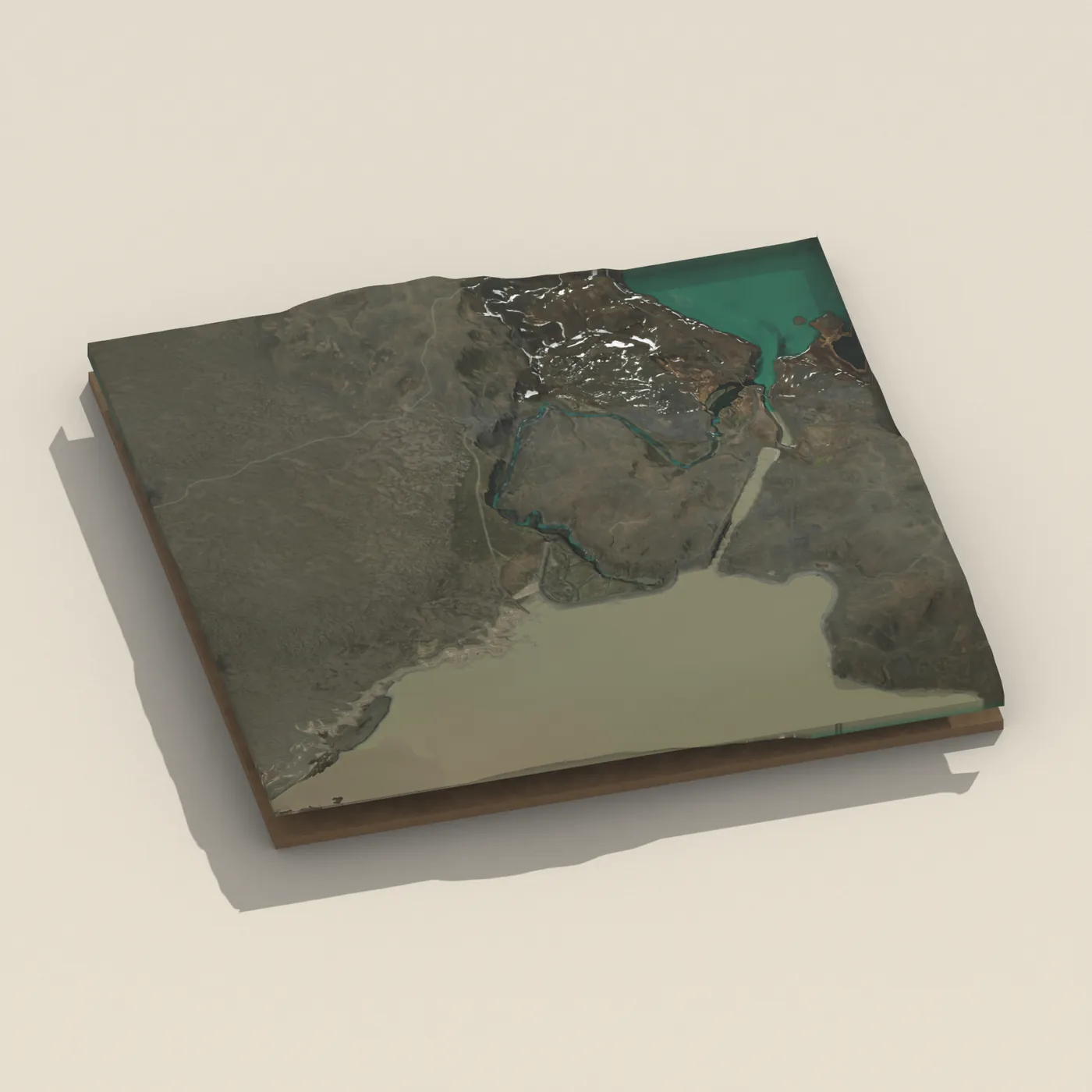 Sigöldugljúfur 3D terrain render