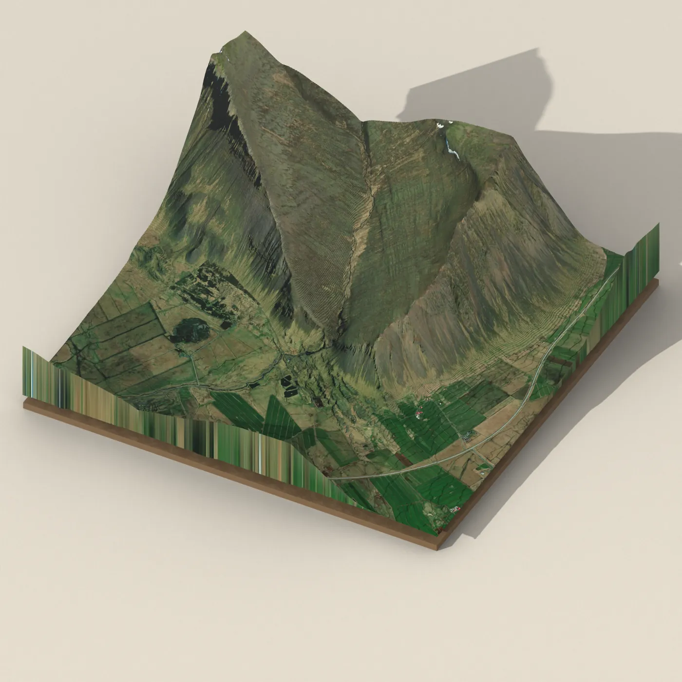 Skeiðflatafoss 3D terrain render