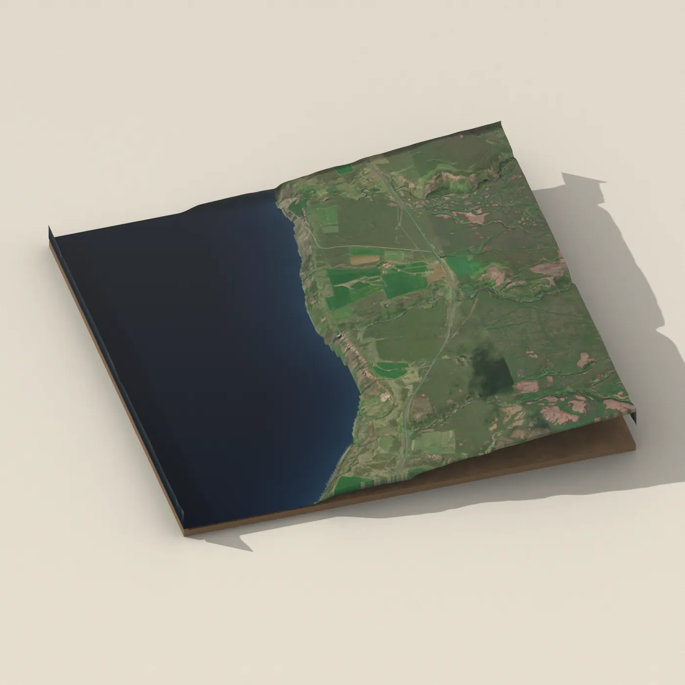 Skeifárfoss 3D terrain render
