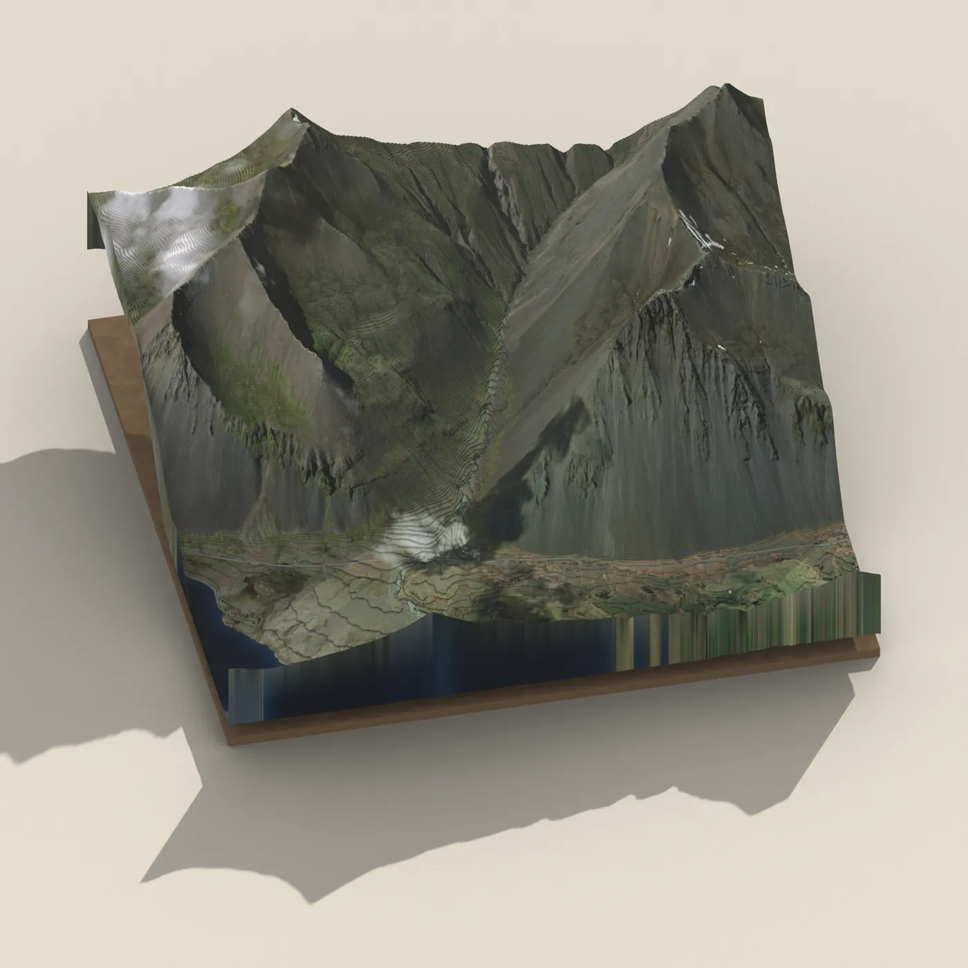 Skútafoss 3D terrain render