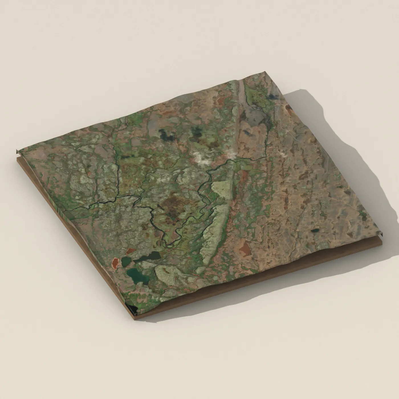 Skútafoss 3D terrain render