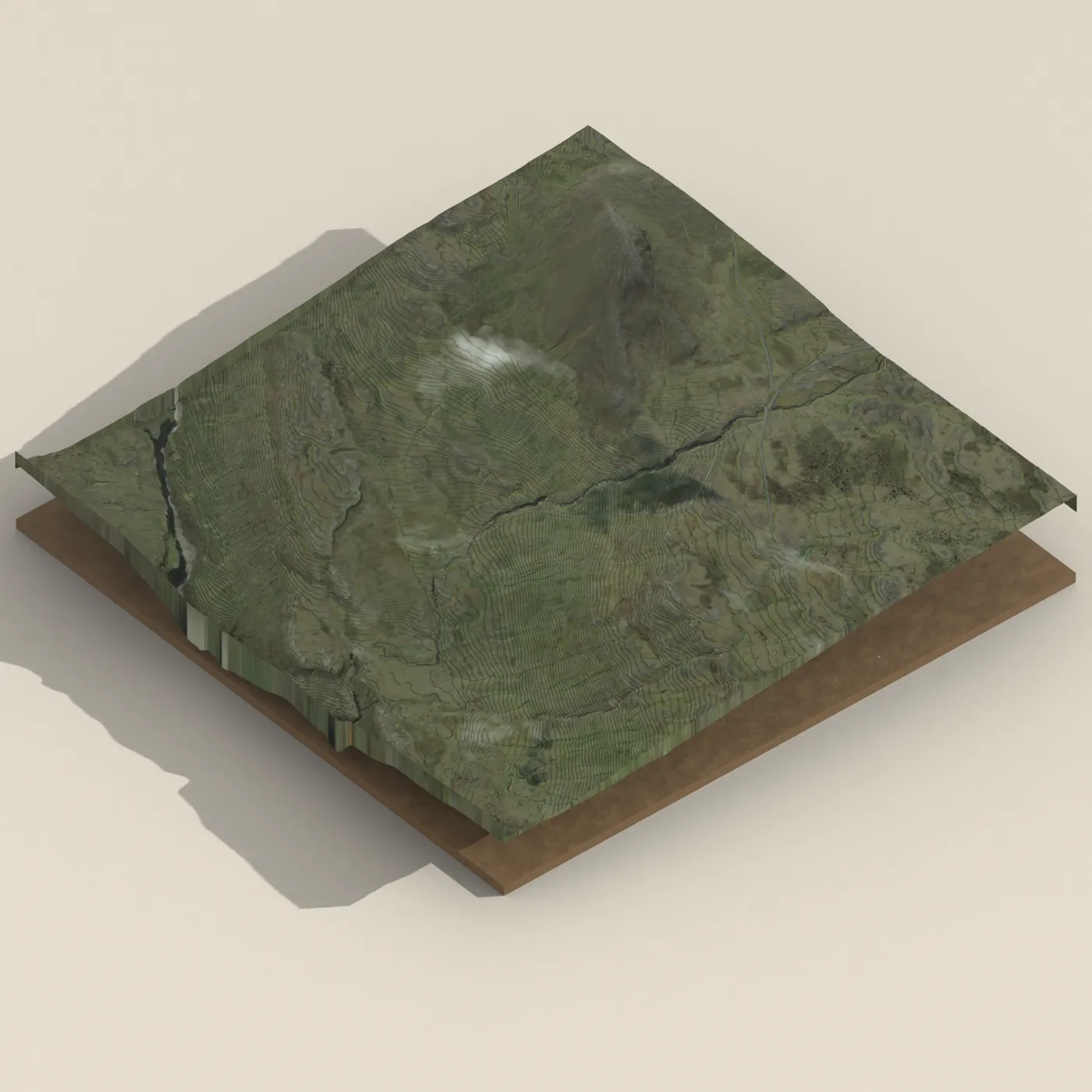 Slæðufoss 3D terrain render