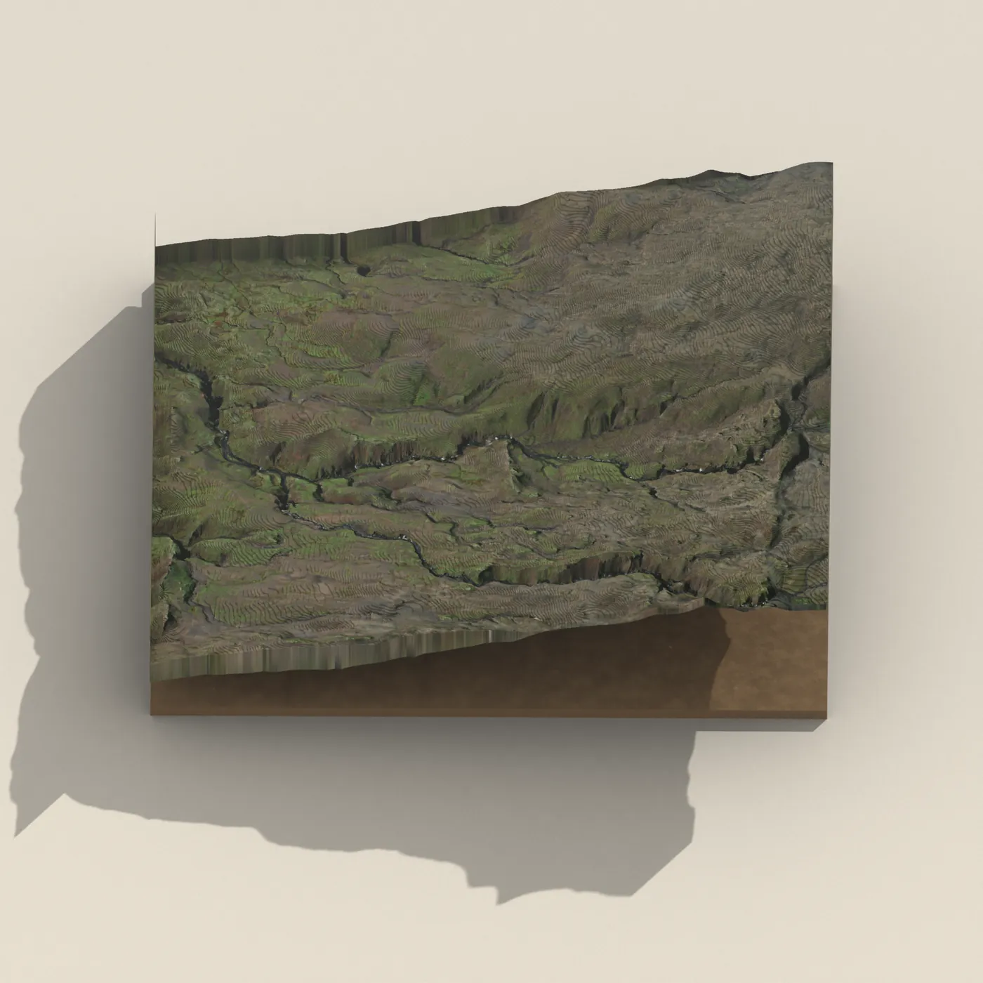 Slæðufoss 3D terrain render