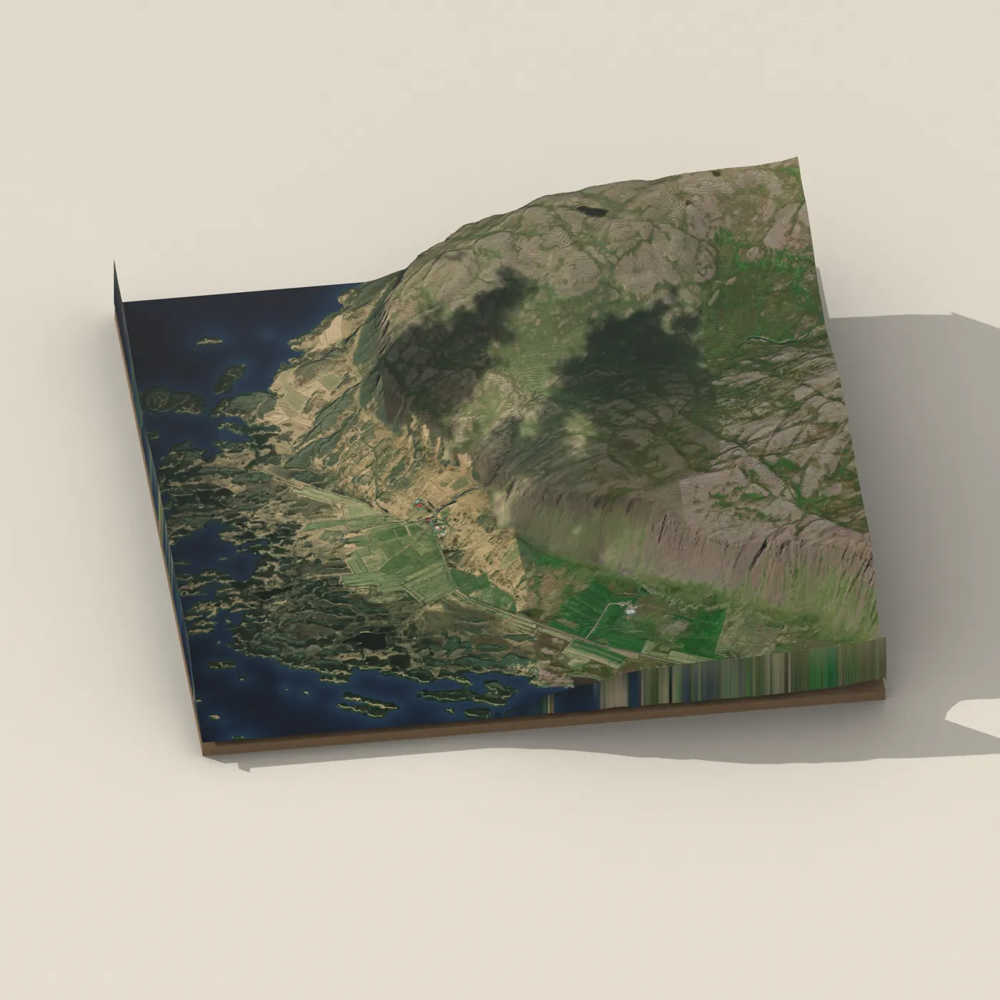 Staðarfoss 3D terrain render