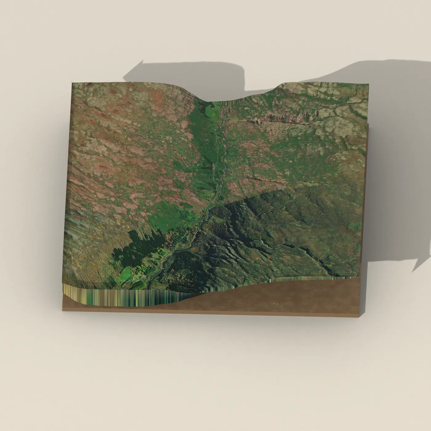 Stekkjarfoss 3D terrain render