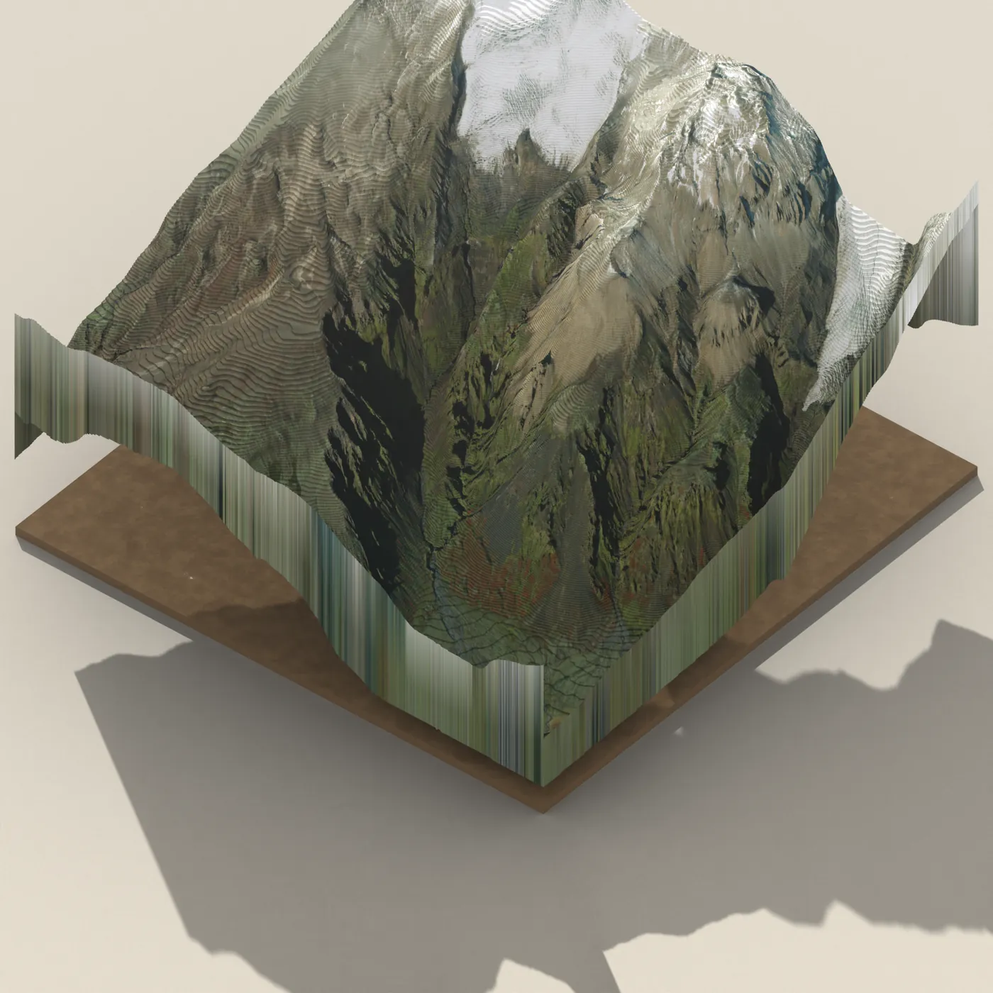 Stigafoss 3D terrain render