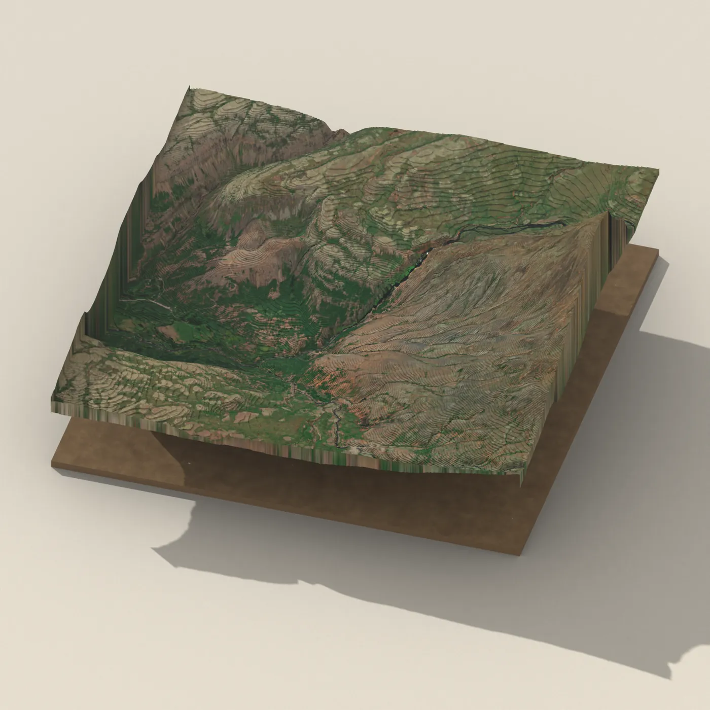 Stóragil 3D terrain render