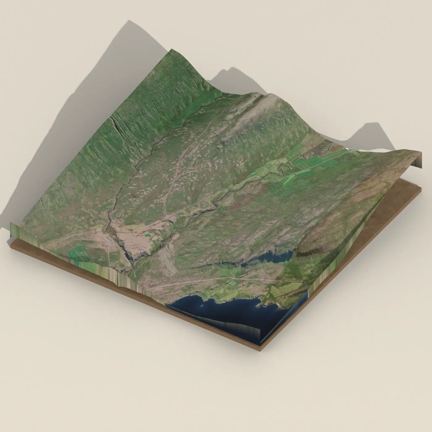 Stórhólsfoss 3D terrain render
