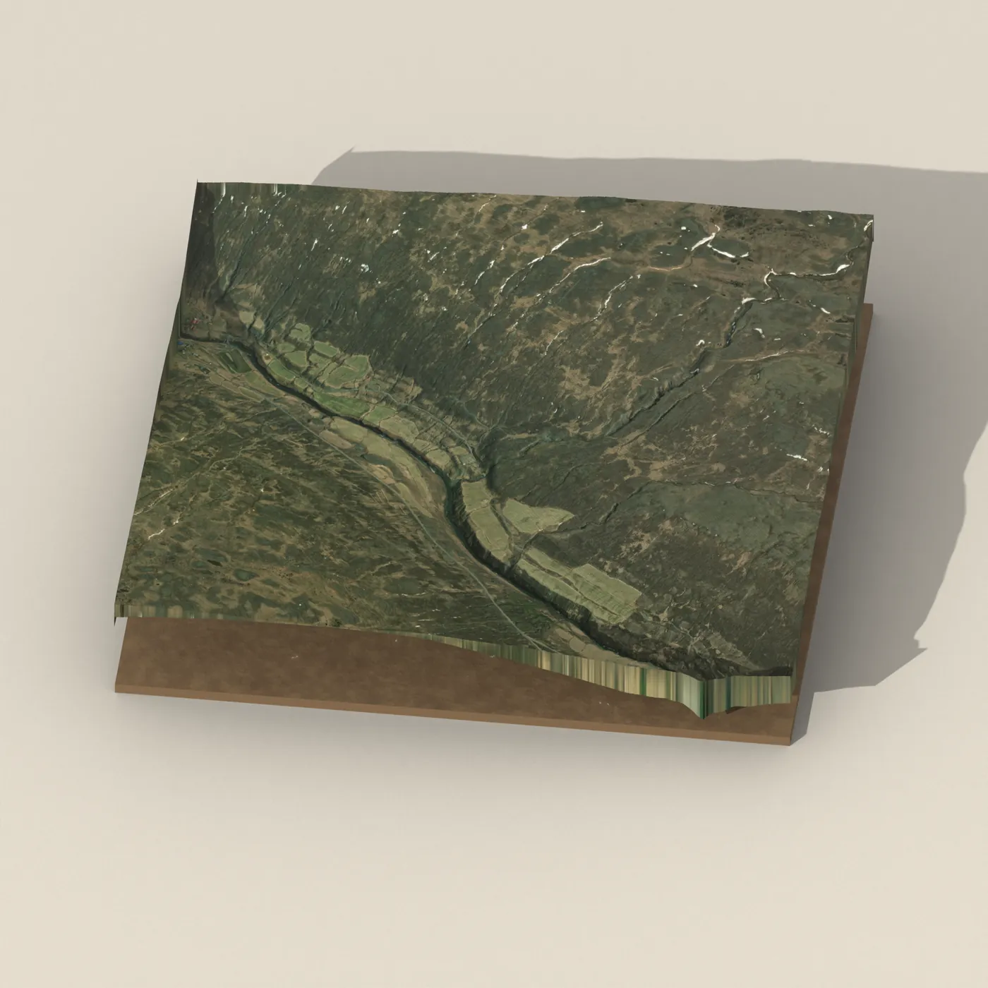 Stuðlafoss 3D terrain render