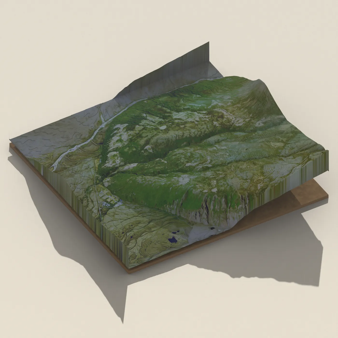 Svartifoss 3D terrain render