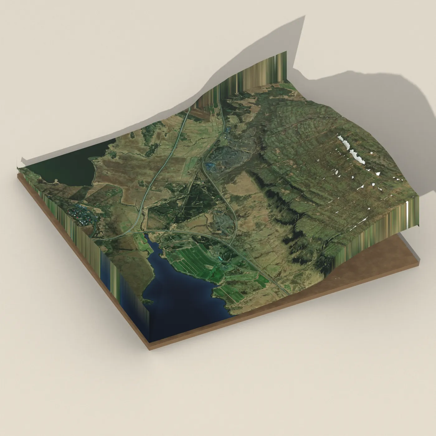 Svartifoss 3D terrain render