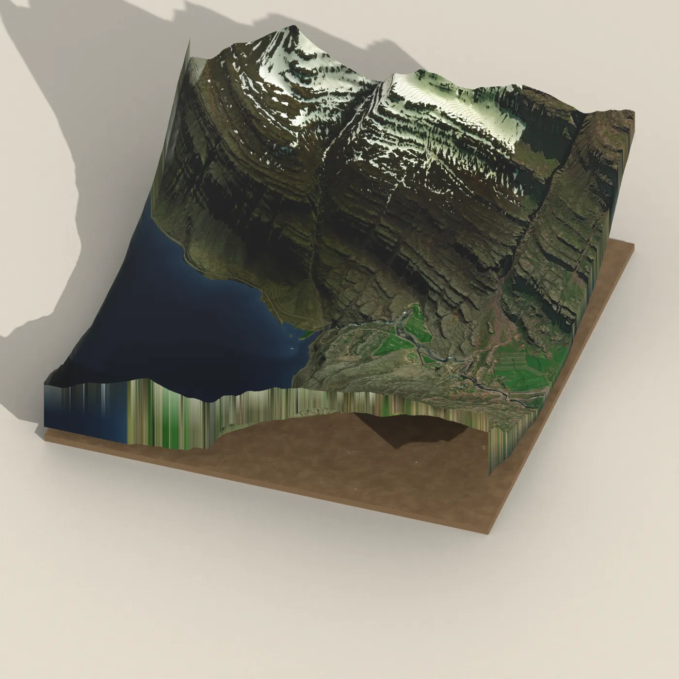 Sveinstekksfoss 3D terrain render