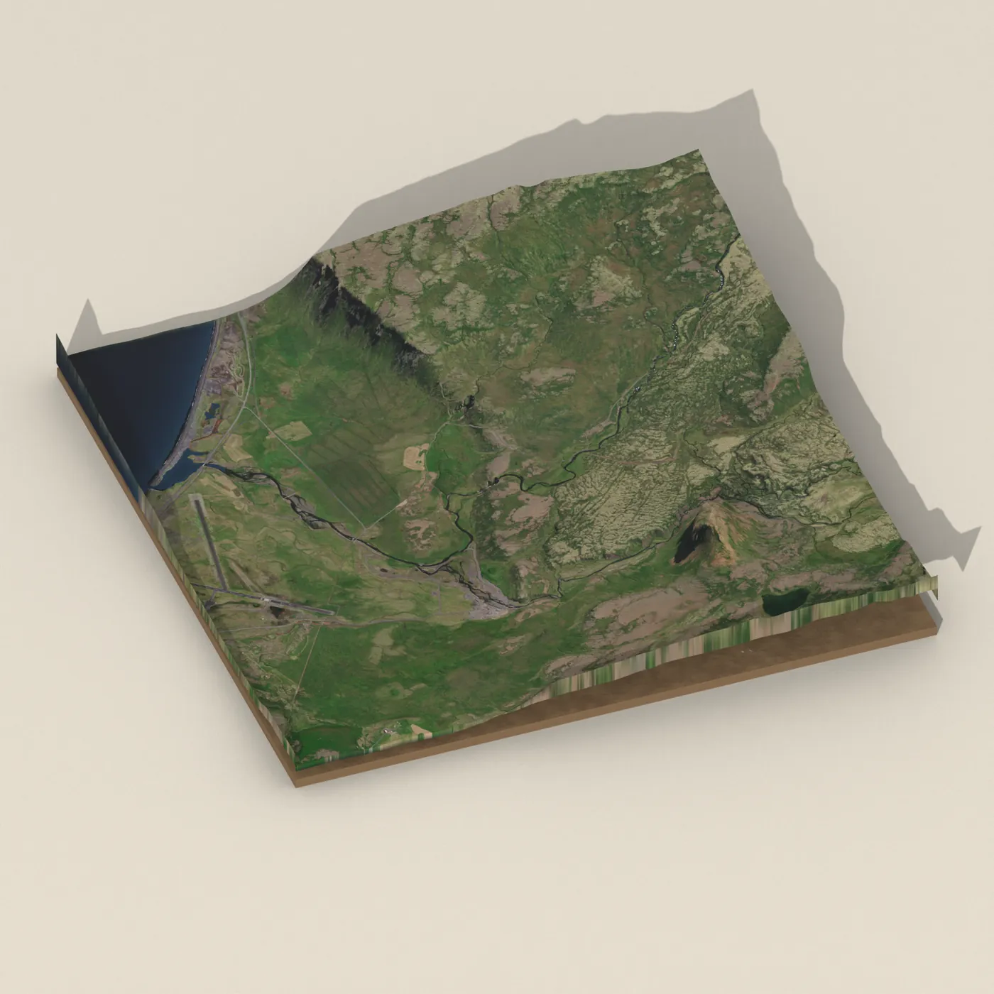 Svöðufoss 3D terrain render