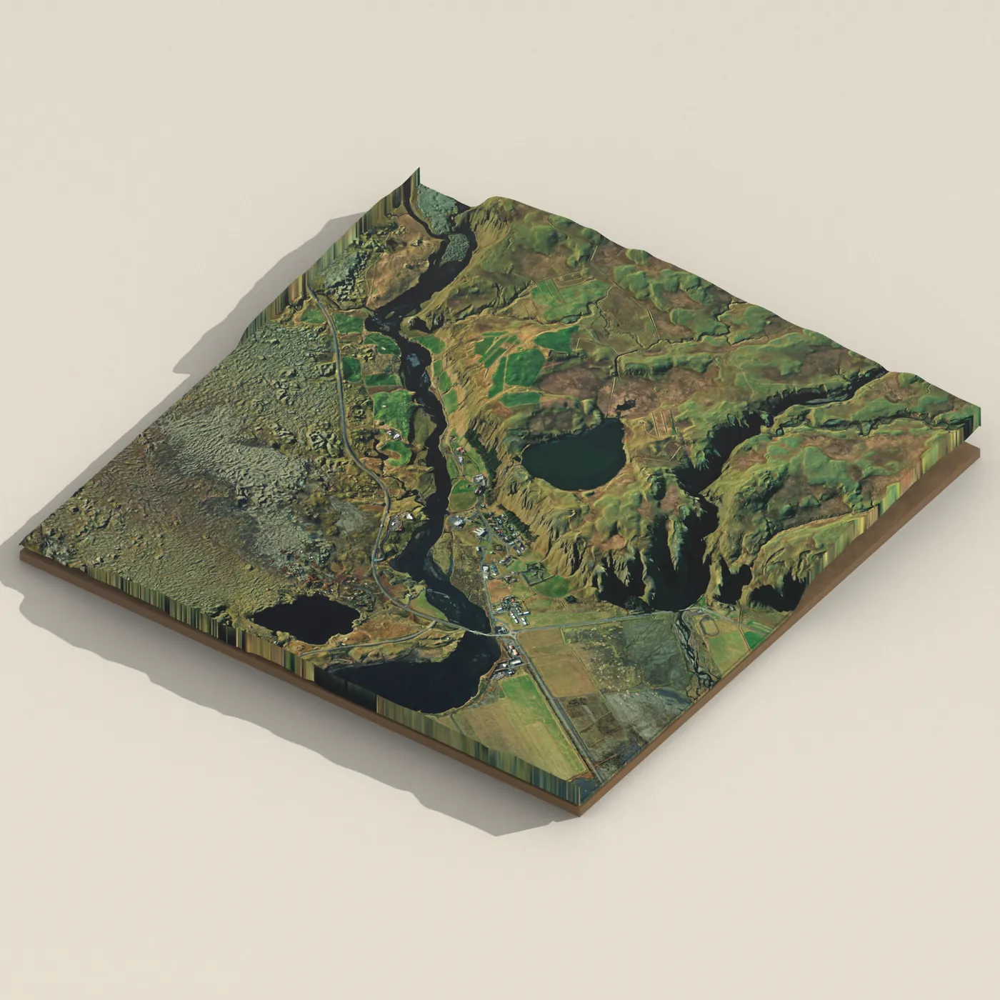 Systrafoss 3D terrain render