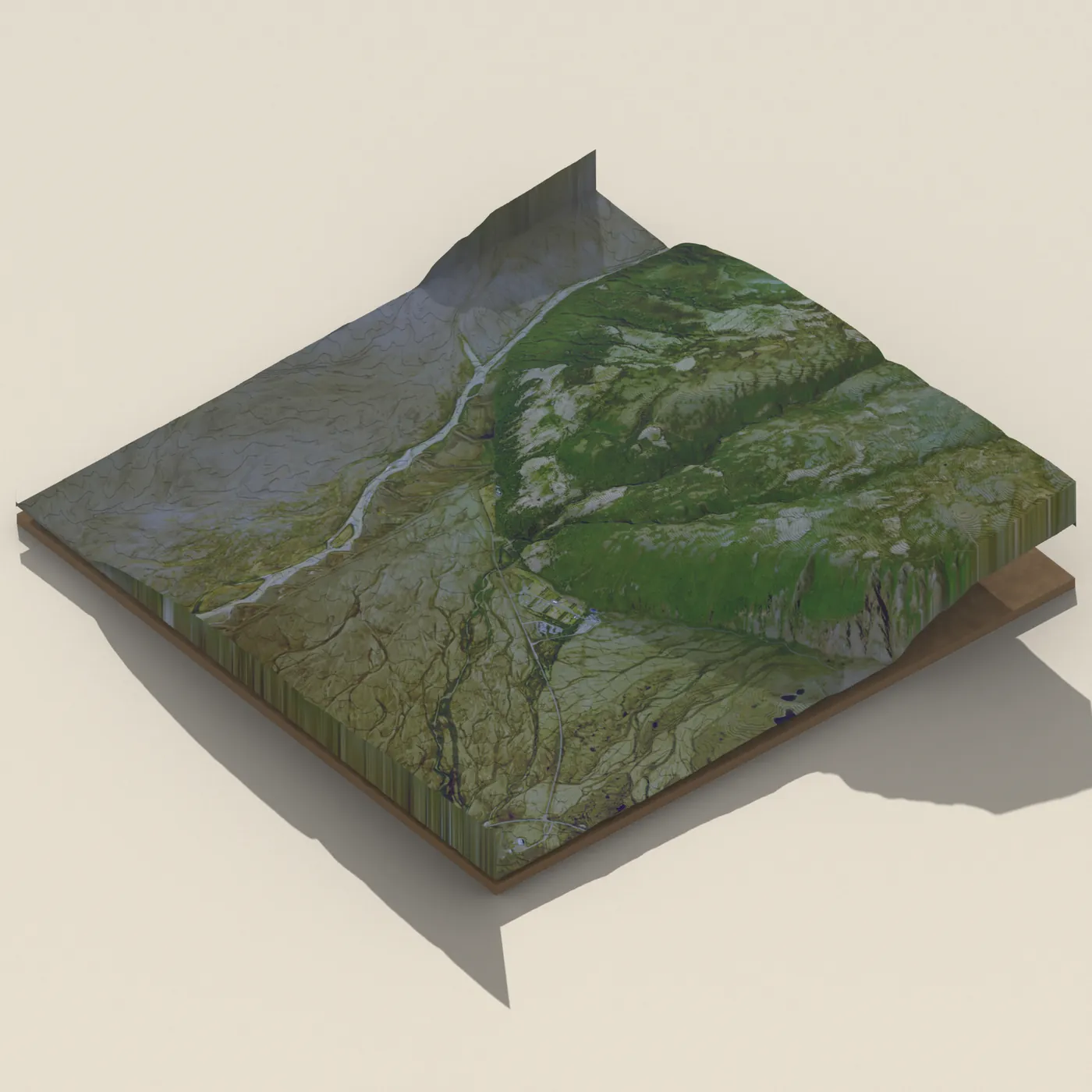 Þjófafoss 3D terrain render