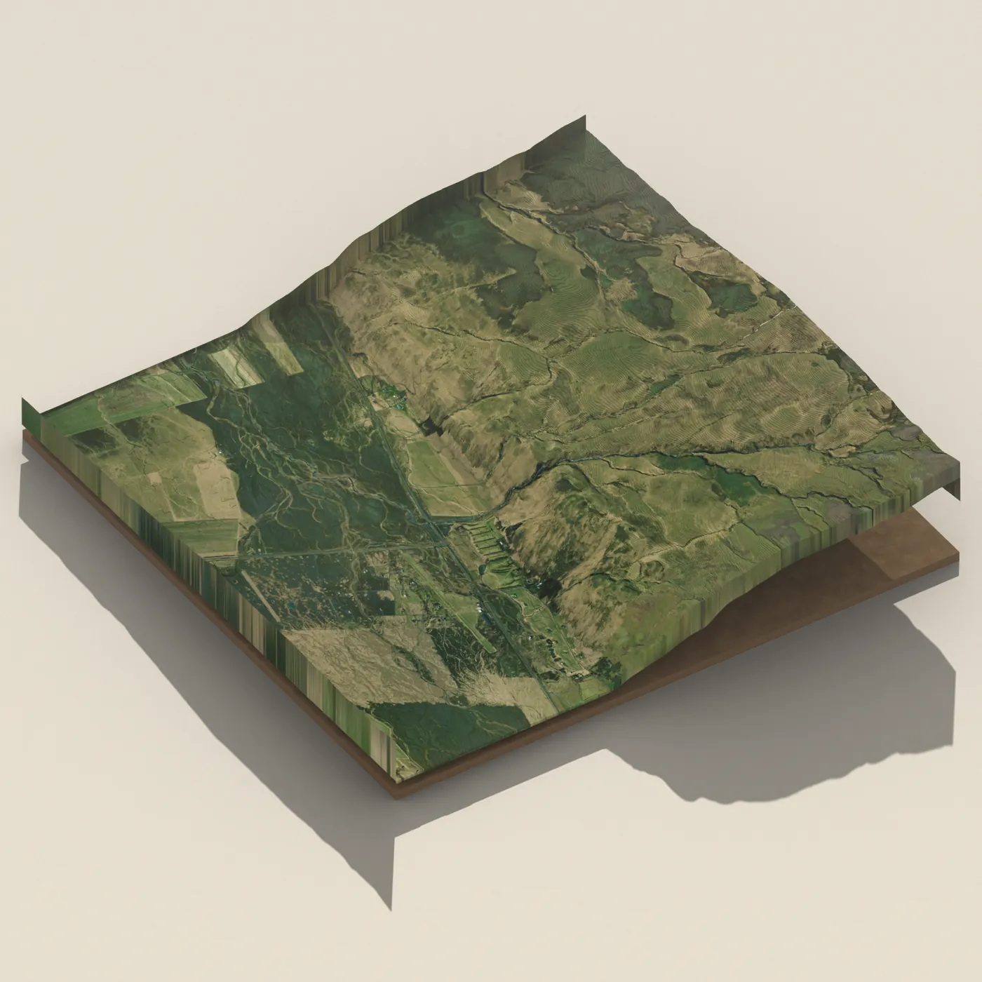 Þórðarfoss 3D terrain render