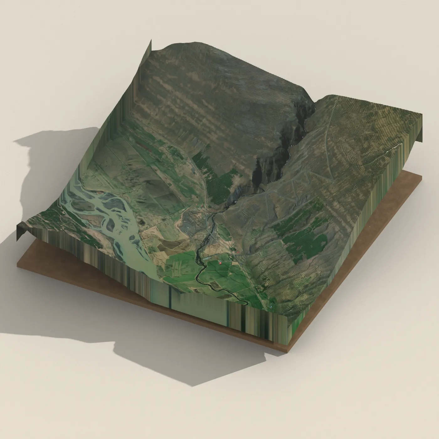 Tófufoss 3D terrain render