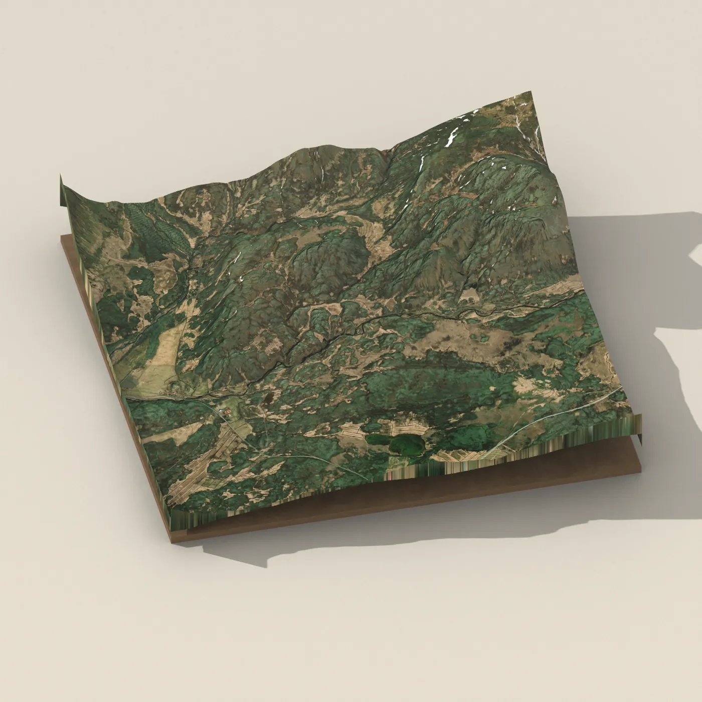 Tröllafoss 3D terrain render