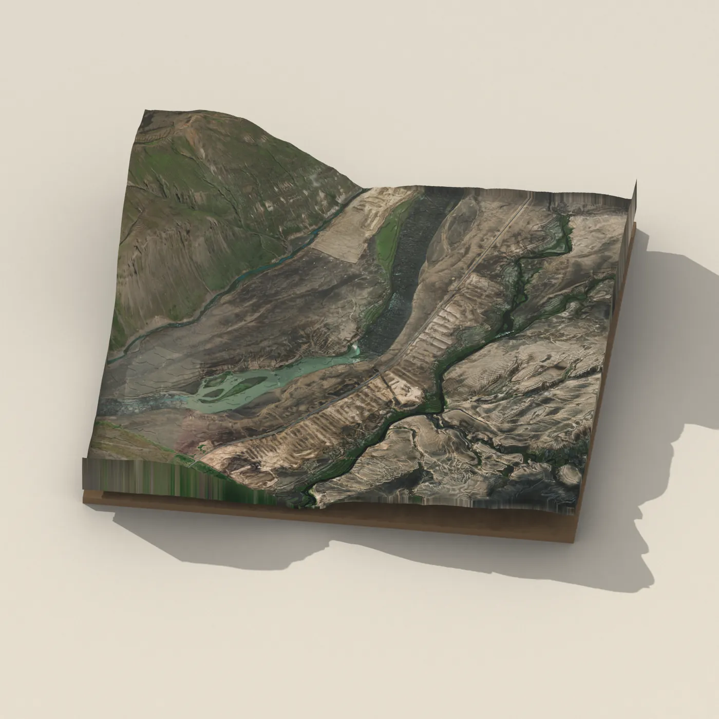 Tröllkonuhlaup 3D terrain render