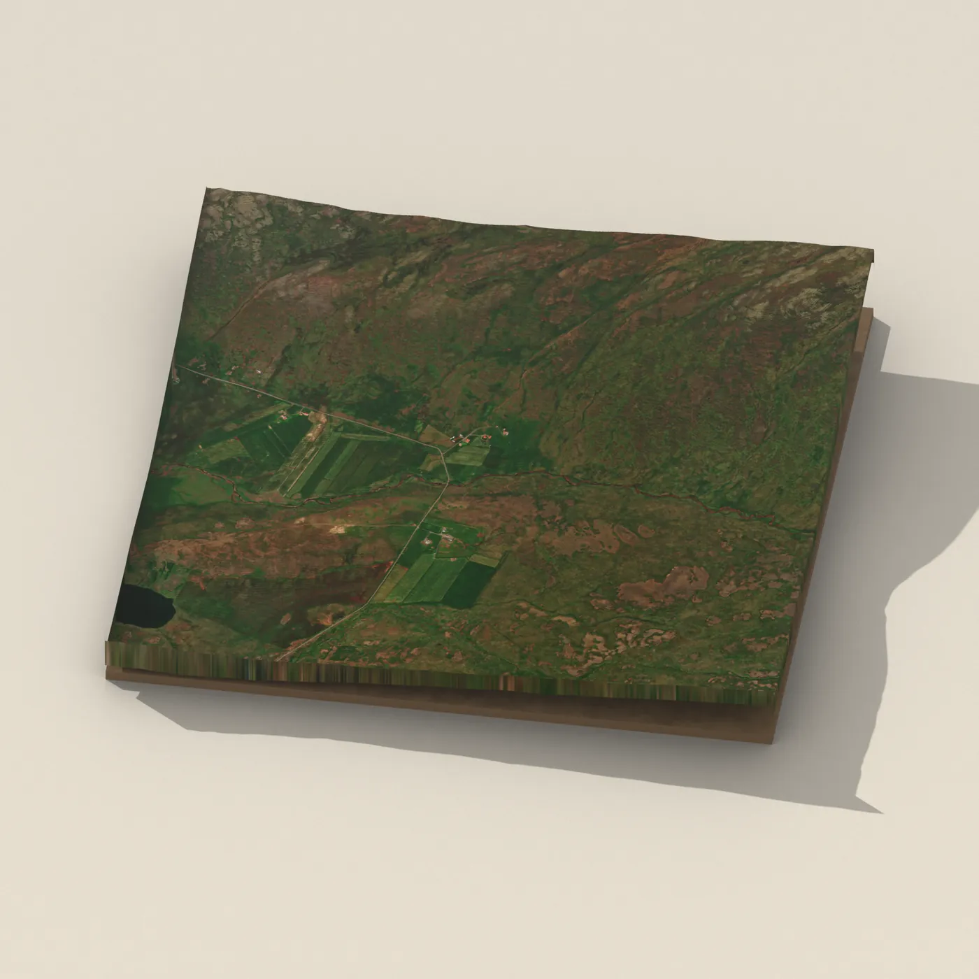 Vaðfoss 3D terrain render