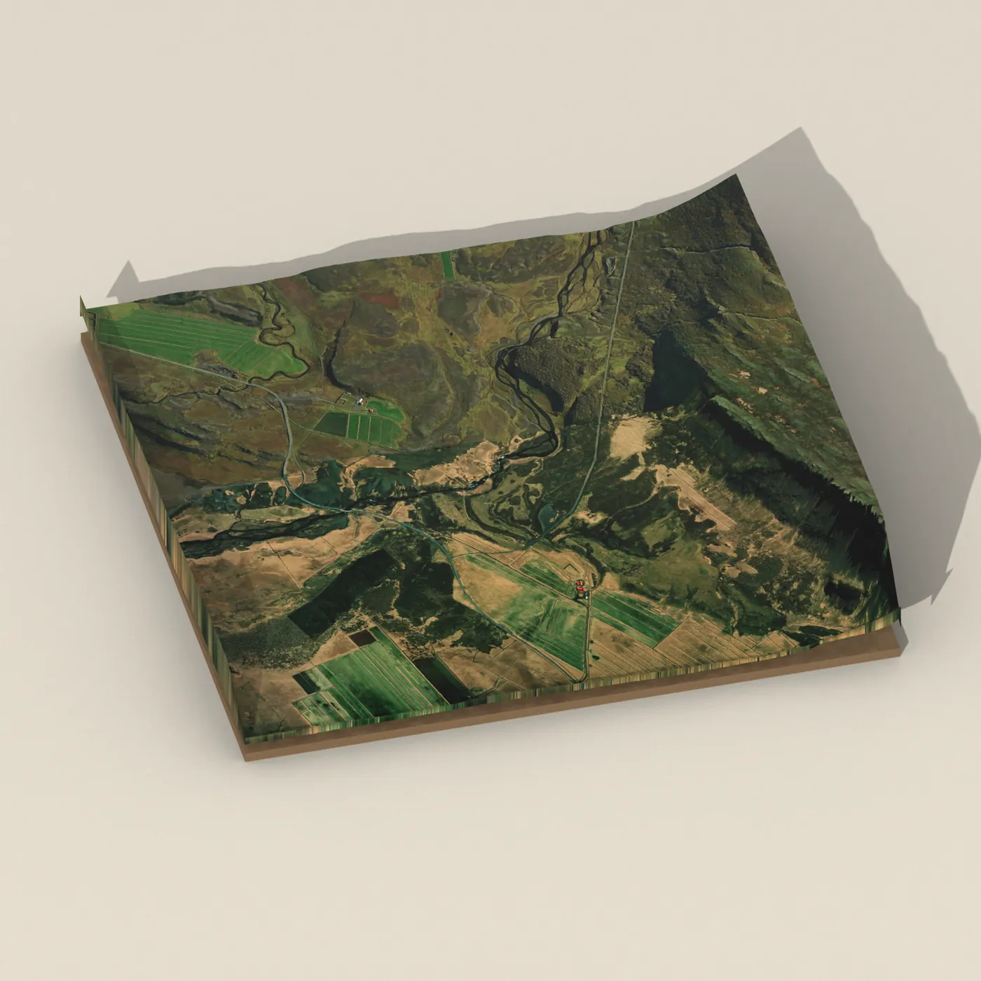 Vaðmálsfoss 3D terrain render
