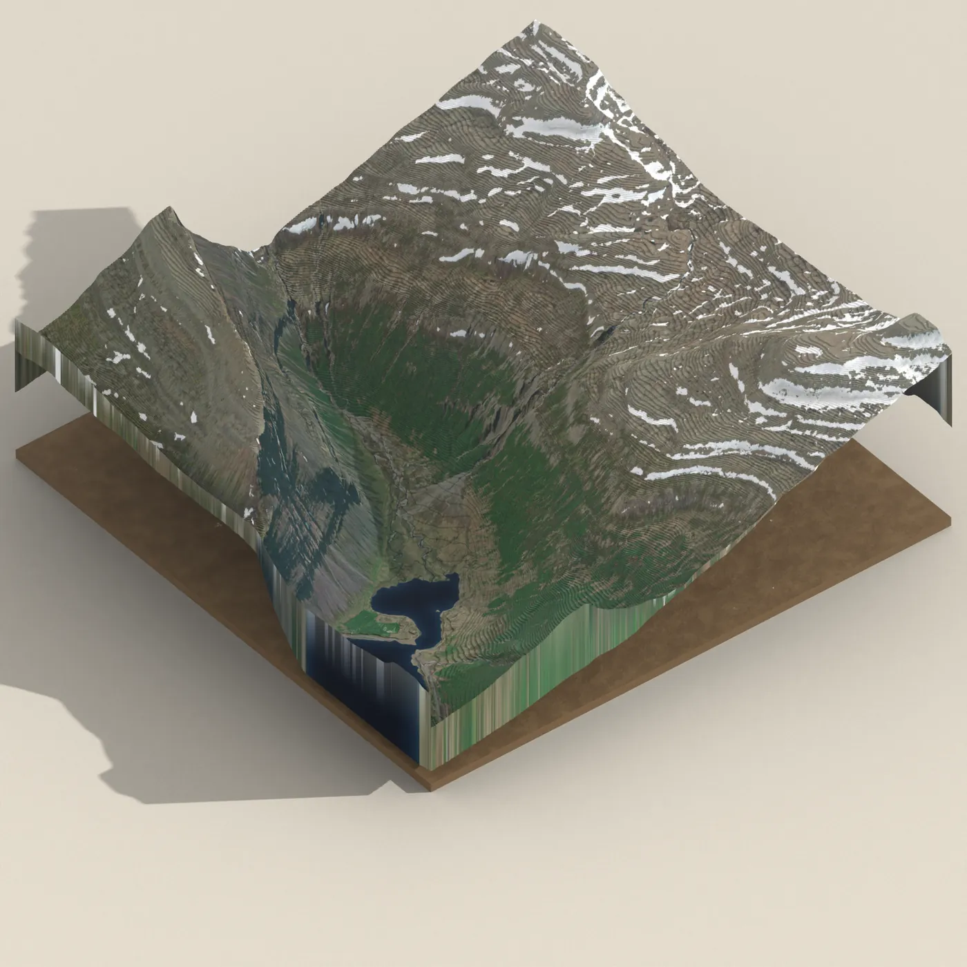 Valagil 3D terrain render