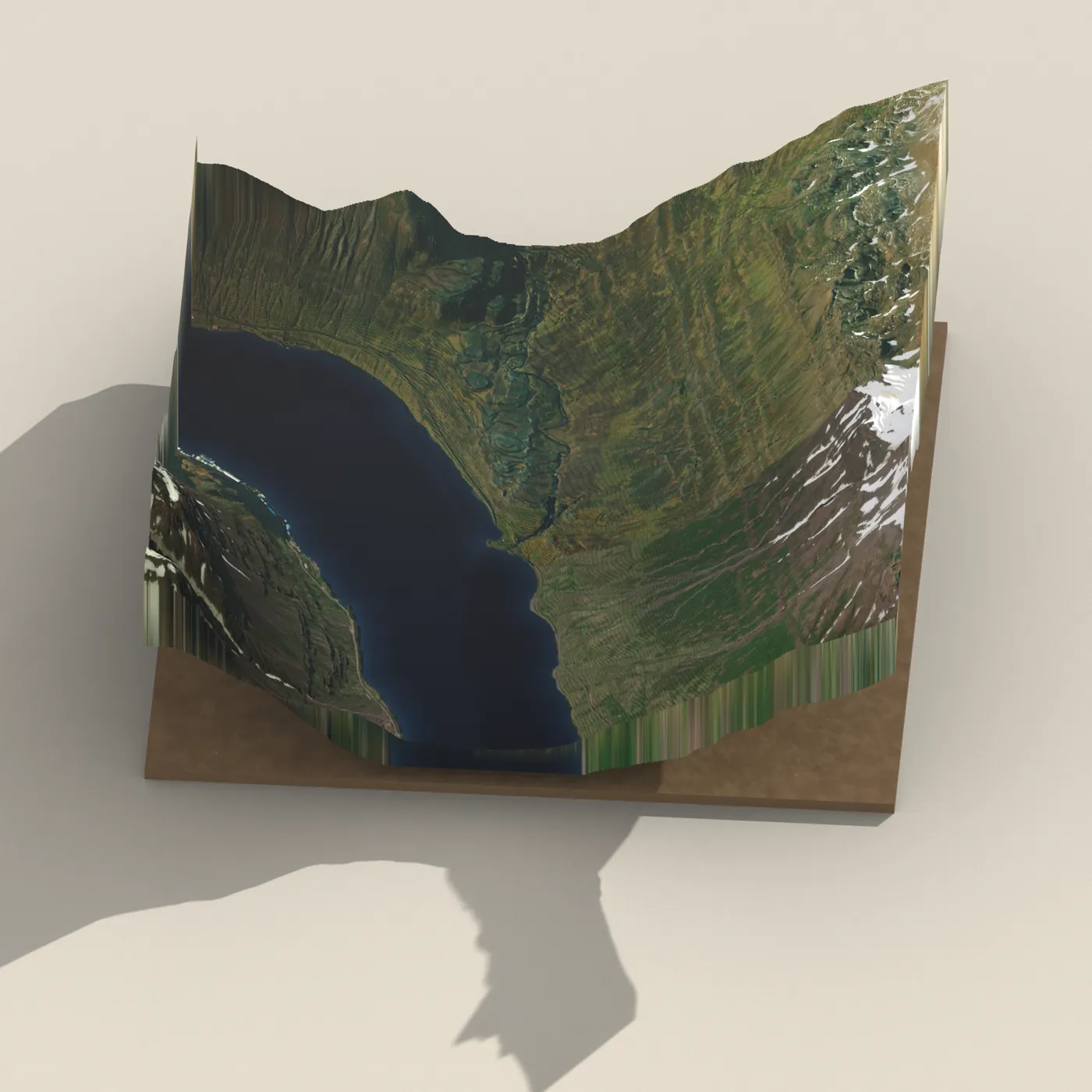 Vestdalsfossar 3D terrain render